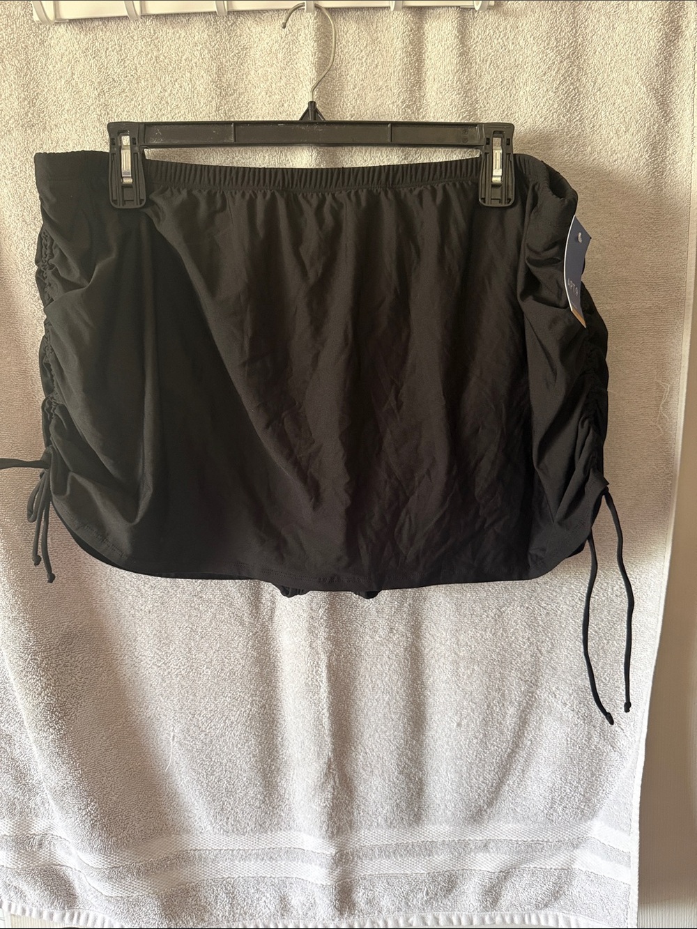 Apt. 9 Black Swim Skirt with Side Ties